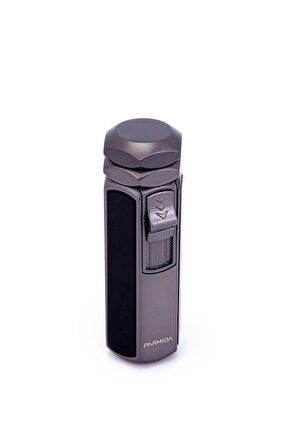Parmida 4 Torch Pürmüz Gunmetal-Siyah Metal Puro Çakmağı