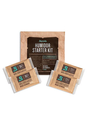 Boveda Humidor Başlangıç Kiti 84% + 72% 25-50 Puro Kapasitesi