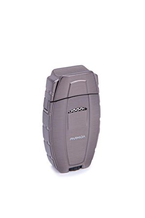 Parmida Çift Torch Pürmüz Gunmetal Metal Puro Çakmağı