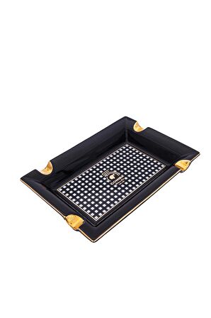 Cohiba 55. Yıl Siyah Desenli Dörtlü Porselen Puro Küllüğü