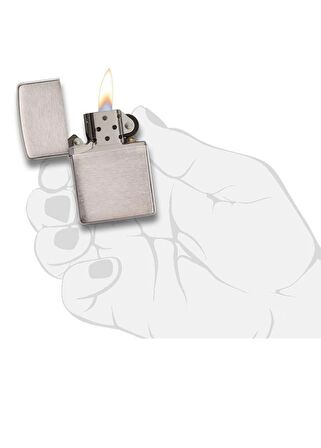 Zippo Çakmak Reg Brush Finish Crome 200-019272