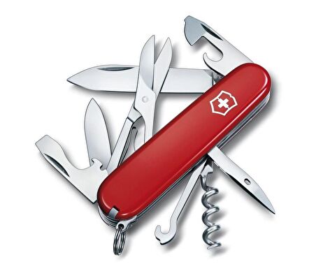 Victorinox VT 1.3703.B1 Blisterli 14 Fonksiyon Climber İsviçre Çakısı (Kırmızı)