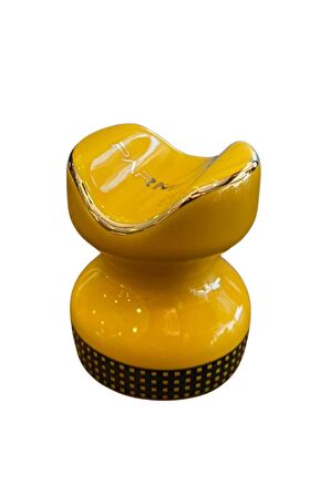 Parmida Sarı Puro Tutucu Sehpa