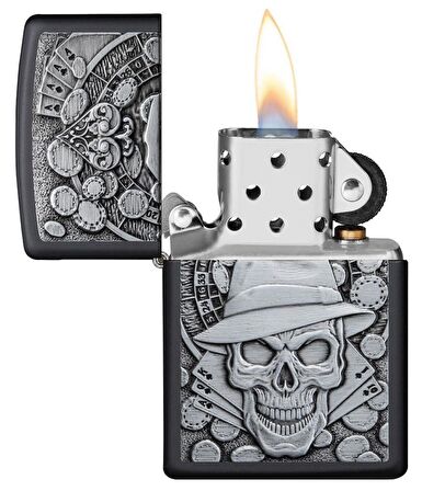 Zippo Çakmak 218 Gambling Skull 49183-078935
