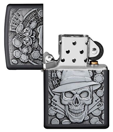 Zippo Çakmak 218 Gambling Skull 49183-078935