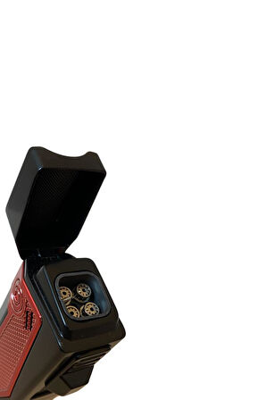 Cohiba Kırmızı-Siyah Dahili Delicili Dört Torch Pürmüz Puro Çakmağı