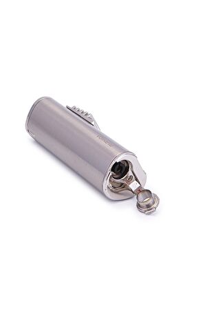 Parmida 3 Torch Pürmüz Metal Gümüş Puro Çakmağı