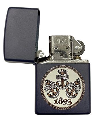 Zippo Çakmak Three Navy Anchors 239-001033