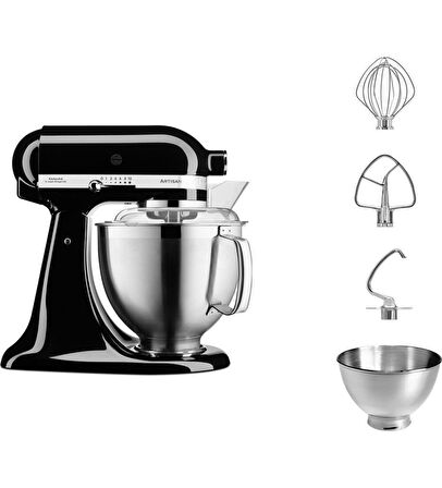 KitchenAid 5KSM185PSEOB Artisan 4.8 LT Stand Mikser - Onyx Black