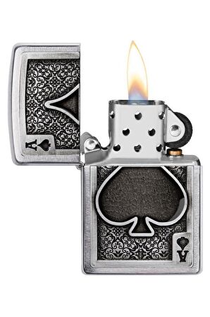 Zippo Çakmak 49637-090925 200 Ace Of Spades Emblem