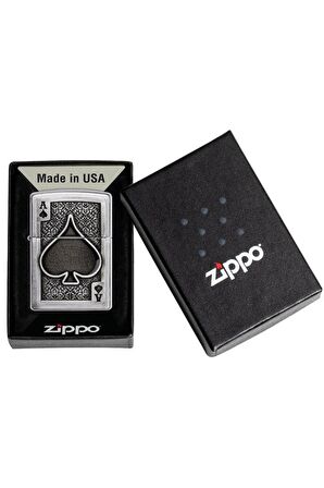 Zippo Çakmak 49637-090925 200 Ace Of Spades Emblem