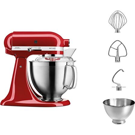 KitchenAid 5KSM185PSEER Artisan 4.8 Litre Mutfak Şefi - Empire Red