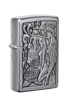 Zippo Çakmak 49442-087410 207 Skull And Angel Emblem