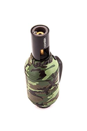 Cohiba Masa Tipi Tek Torch Kamuflaj Desen Puro Çakmağı