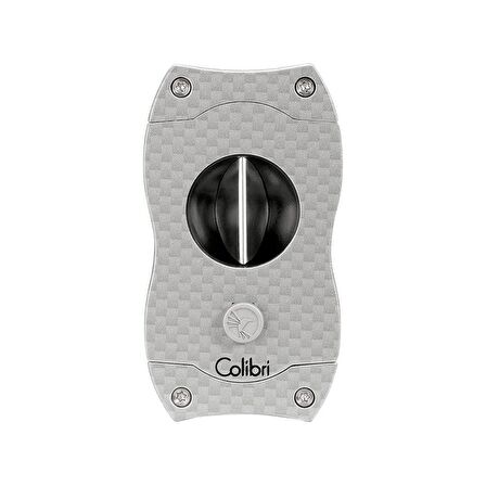 Colibri V-Cut Karbon Desenli Gümüş Puro Kesici