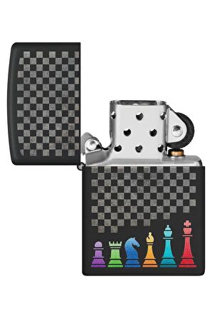 Zippo Çakmak 48662-106758 218C Chess Pieces Design