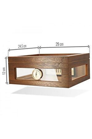 Adorini Trevıso Walnut Humıdor Puro Kutusu