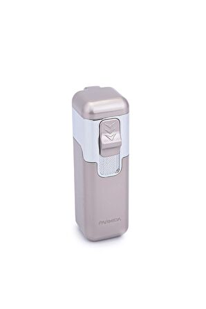 Parmida 4 Torch Bej-Gümüş Metal Puro Çakmağı