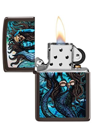 Zippo Çakmak Siren Design Brown Pocket Lighter