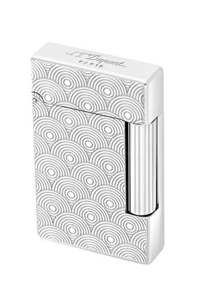 S.T. Dupont Initial Guilloche Gümüş Daire İşlemeli Puro Çakmağı 20844