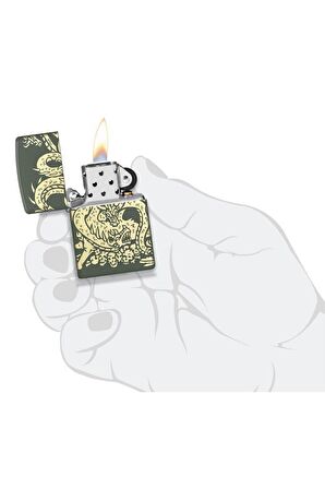 Zippo Çakmak 48907-109079 221 Dragon Design