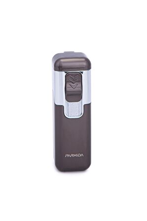 Parmida 4 Torch Pürmüz Gunmetal-Gümüş Metal Puro Çakmağı