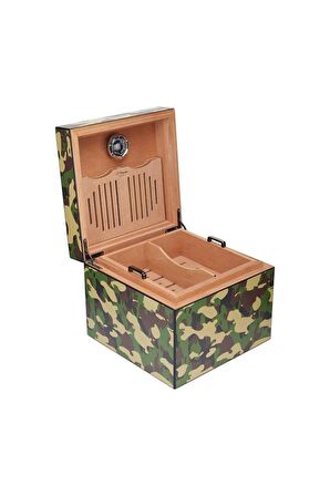S.T. Dupont Kamuflaj Desenli Humidor Puro Kutusu 1317