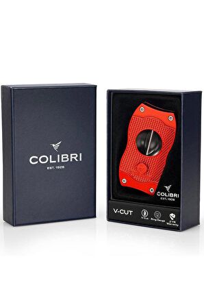 Colibri V-Cut Diamond Kırmızı Puro Makası Kesici