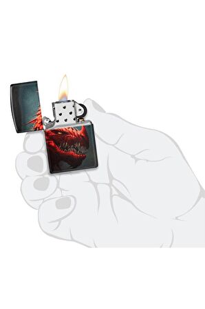 Zippo Çakmak 48777-109102 49352 Red Dragon Design