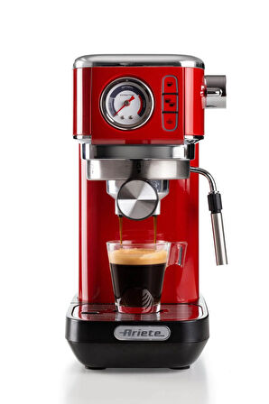 Ariete Moderna Espresso Slim Kahve Makinesi - Kırmızı