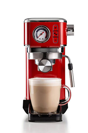 Ariete Moderna Espresso Slim Kahve Makinesi - Kırmızı