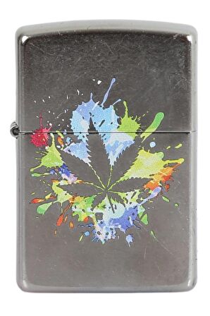 Zippo Çakmak Leaf Splat Design