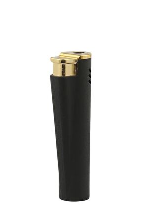 Parmida Tek Torch Pürmüz Siyah Metal Puro Çakmağı
