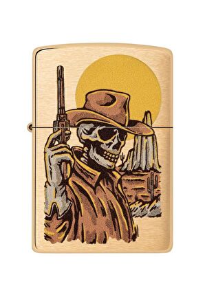 Zippo Çakmak 48519-103458 204B Cowboy Skull Design