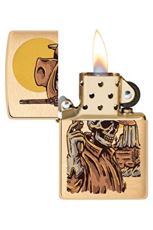 Zippo Çakmak 48519-103458 204B Cowboy Skull Design
