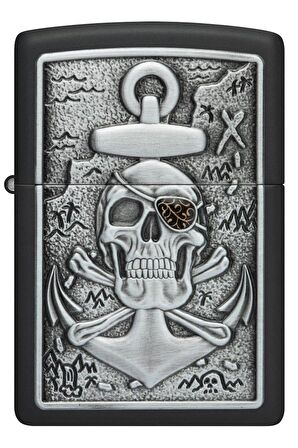 Zippo Çakmak 48122-098031 Skull Anchor Emblem