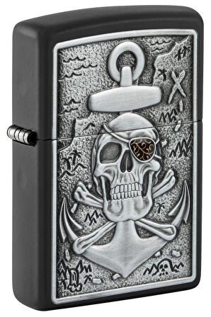 Zippo Çakmak 48122-098031 Skull Anchor Emblem