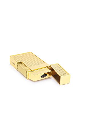 Parmida Gold İşlemeli Perde Alev Metal Puro Çakmağı
