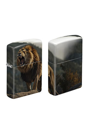 Zippo Çakmak Roaring Lion Design 49352-115975