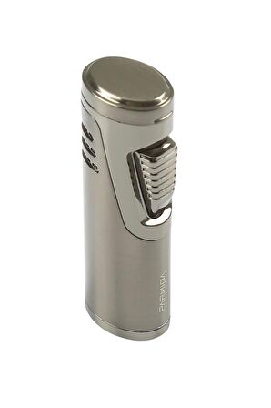 Parmida Çift Torch Pürmüz Gunmetal Metal Puro Çakmağı