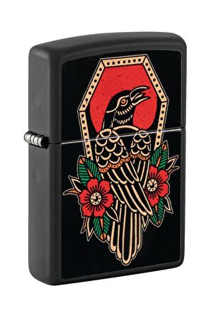 Zippo Çakmak 48611-103655 218 Crow Tattoo Design