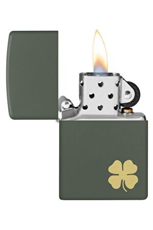 Zippo Çakmak 49796-093918 221 Four Leaf Clover Design