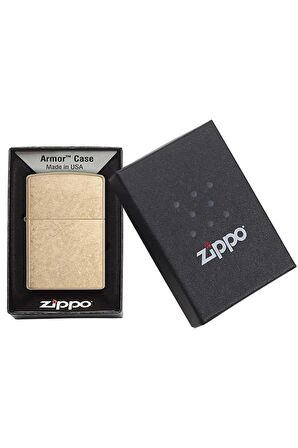 Zippo Çakmak 28496-000004 Armor Tumbled Brass