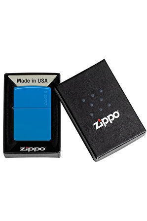 Zippo Çakmak Sky Blue Zippo Logo 48628ZL-103374