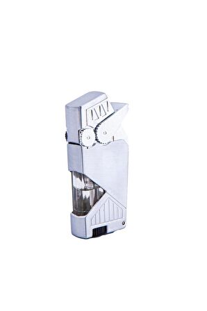 Parmida Çift Torch Pürmüz Gümüş Puro Çakmağı