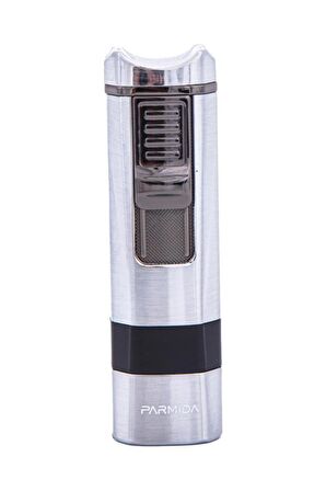 Parmida 4 Torch Pürmüz Gümüş Puro Çakmağı