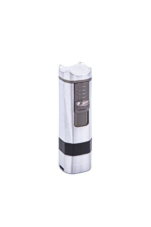 Parmida 4 Torch Pürmüz Gümüş Puro Çakmağı