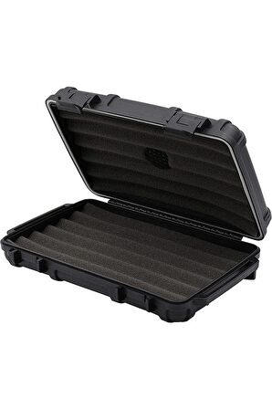 Cigar Caddy 5 XL 60 Ring Siyah Travel Humidor Puro Kutusu