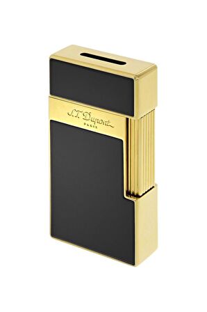 S.T. Dupont Big D Golden Shiny Black Lacquer Puro Çakmağı 25002