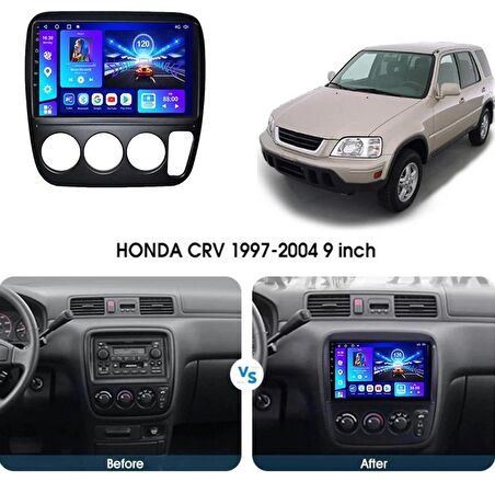 Navismart Multimedya - 8 Çekirdek İşlemci, 8GB RAM, 128GB HAFIZA Honda Crv (1998) ile uyumlu